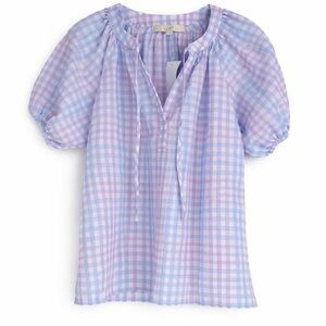 NWT Gingham Loft Pastel Blouse